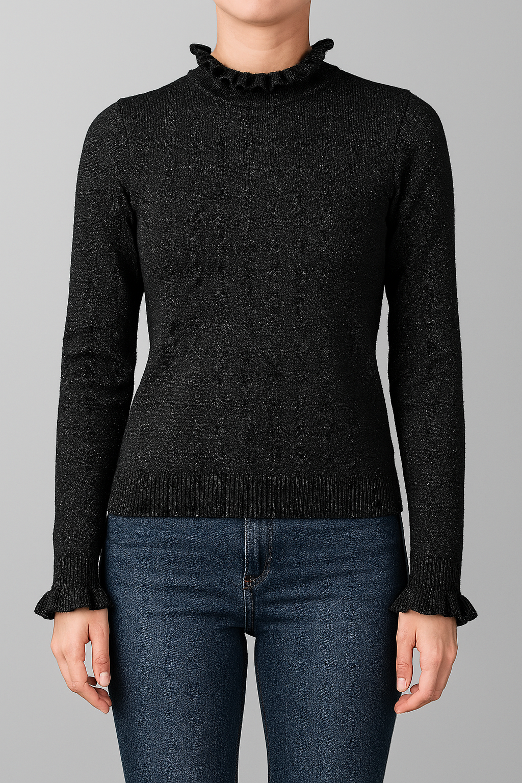 Pull laine noir