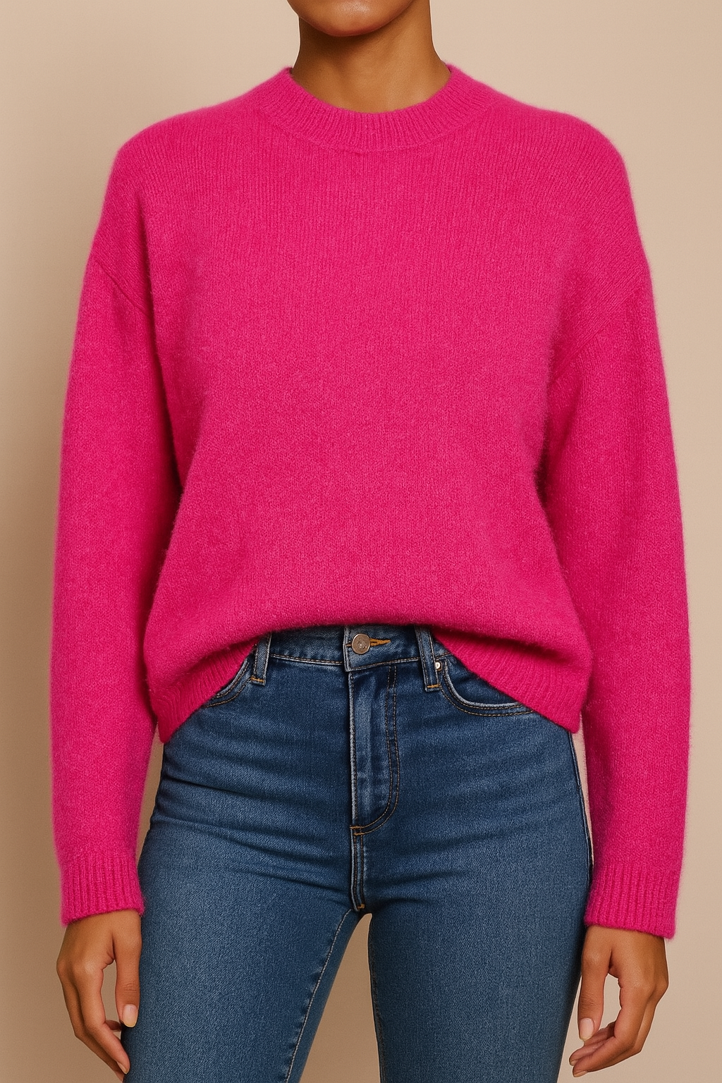 Pull rose alpaca