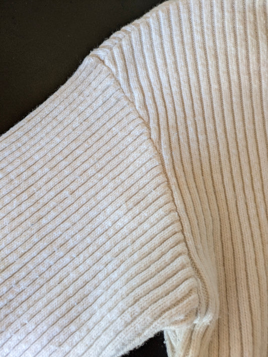 Pull beige laine