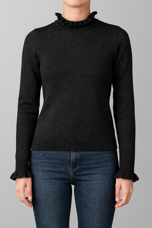 Pull laine noir